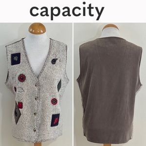 Capacity Knits Women’s Button Down Vest